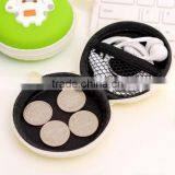 Wholesale Zipper 3D Custom Cartoon Big Hero Animal Printing Wallet Pouch Cute Rubber Silicone Emoji Round Shape Euro Coin Purse thumbnail-2