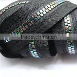 8# Plastic Derlin Resin Colorful Teeth Zipper Decorative Zippers for Garment thumbnail-3
