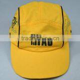 Custom Polyester Yellow Running Sports Cap