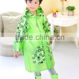 2016 New Design Best Selling Kids Wear Green Background Disposable Rain Poncho With Poka Dot thumbnail-5