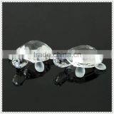 Clear Cute Hotsale Tortoise Crystal Decoration For Birthday Day