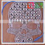 Wholesale 2016 Custom Skull Theme Rhinestone Transfer for Clothing