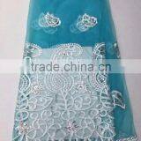 Haniye 2016 Indian Raw Silk George Fabric With Blouse/ Swiss Voile Lace in Switzerland Wholesale Indian George Lace Fabric/PLG04 thumbnail-4