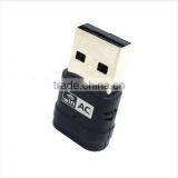 Hot Sells!2.4G & 5G Dual Band AC600 433Mbps 802.11AC Wi-Fi USB Adapter thumbnail-4
