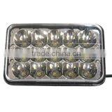 Square Led Lights 5 Inch Round Sealed Beam Headlight 45w 4x6 Auxiliary Lamp