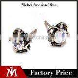 New Arrival New Style Customzed Earrings Fashion Big cz Stud Earrings thumbnail-1