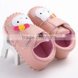 hot sale cute hello kity shoes wholesale high quality leather baby shoes