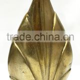 Elegant design decorative Brass Antique Leaf Flower Vase Garden Pot for Table, Home & Wedding, Aluminium Copper