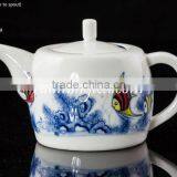 280ml Red Fish Painting Ceramic Tea Pot