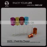 15ml Tube Glass Perfume Bottle With Crimped Pump and Alu Over Cap thumbnail-3