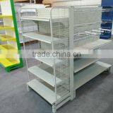 Supermarket Shelf With Wire Mesh Sheet on Both Sides thumbnail-1