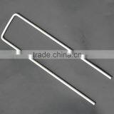 20CM LONG HEAVY DUTY METAL U-SHAPED GARDEN STAPLE PEGS - IDEAL FOR SECURING LANSCAPE MEMBRANE/NETTING/FLEECE thumbnail-1