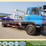 Dongfeng 4x2 One Tow Two Flatbed Wrecker Towing Truck thumbnail-1