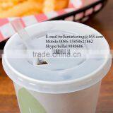 High Transparent Flat Plastic Lid With Straw Slot and Identification Buttons Wholesale Competitive Price thumbnail-2
