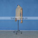 Male Tailor Mannequin Clothing Display Racks Props Wooden Hand Plating Bonnet thumbnail-2