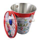 Glory Tins/tin Bucket With Removable Lid thumbnail-1