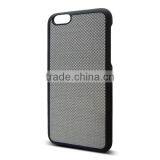 Paint PC Bottom + Silver Carbon Fiber Protective Cover for IPhone 6 Carbon Fiber Case thumbnail-3