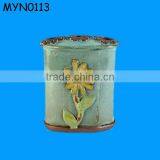 The Engraved With the Sunflower Green Cheap Flower Vases thumbnail-1