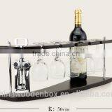 eco friendly natural wood wine bottle rack, wooden wine rack Creativity space saving wood wine stand with low price