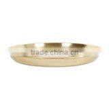 Gold Plated Hammered Round Tray thumbnail-1