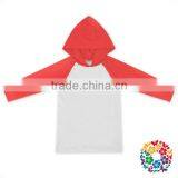 Wholesale baby girl raglan shirt Boutique kids hoodies tops