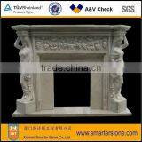 White Marble Fire Place thumbnail-1