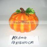 Halloween Decorative Ceramic Pumpkin Cookie Jar thumbnail-1