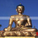 Sitting Large Bronze Buddha Statue in Temple Decor thumbnail-2