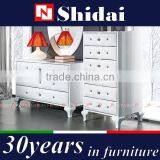 White Leather Bed / Double Bed Frame / Dubai Bed Furniture B904 thumbnail-4