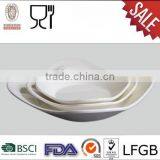 Hotel White Square Melamine Plate thumbnail-1