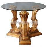 MO-4500-01 Leading Antique Furniture Table With Glass Top