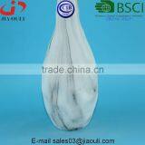 New Design Water Transfer Printing Ceramic Home Decor Vase White Marble Color thumbnail-4