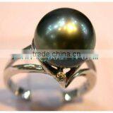 Green Seawater Pearl Ring thumbnail-3