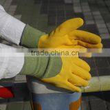 NMSAFETY13 Gauge Green Nylon 3/4 Coated Foam Yellow Latex Wrok Glove/protective Glove From China thumbnail-1