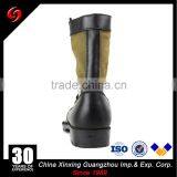 Genuine Leather and Woodland Polyester Oxford Military Boots thumbnail-3