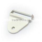 1" White Chafe With Rectangle Metal Loop & PP Roller, Plastic Chafe With Metal Loop and Roller, POM thumbnail-3