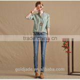 Ladies Jeans Top Design Elegant Slim Fit Skinny Pencil Jeans Denim Jeans Women thumbnail-1