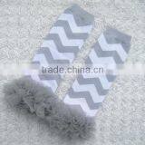 Christmas Baby Leg Warmers Cotton Knitted Printed Warmer With Ruffles Toddler Knee High Socks thumbnail-2