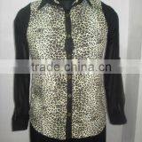 LADIES BLOUSE WITH GEORGETTE SLEEVES (Garment Stock Lots / Apparel Stock / Stocklots / Garment Apparel From India) thumbnail-1