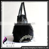 CX-H-27B Best Selling Women Fox Fur Hand Bag Handbag thumbnail-3