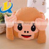 2016 Best Selling High Quality Plush Monkey Emoji Pillow thumbnail-4