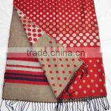 Fashion Hot Stylish Lady Stripe Dot Soft 100%viscose Winter Scarf thumbnail-1