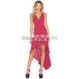 Wholesale 2016 New Design Sleeveless Long Crinkle Chiffon Full Length Party Dress thumbnail-1