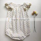 Cute Baby Plain Romper Lace Boarding Toddler Jumpsuit Wholesale Baby Clothes thumbnail-5