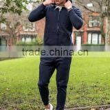 Latest Fleece Warm Tracksuit Full Zipped Navy Tracksuit thumbnail-2