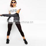 Sexy Women Basic Cropped Slimming Leggings Fitness Pants Wholesale thumbnail-1