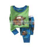 S32656W Wholesale OEM Lovely Comfot Cartoon Print Pajamas Set For Kids 2 Piece 100% Cotton Sleepwear thumbnail-4