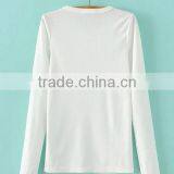 Runwaylover EY2329B Hot Sale 2017 Ladies Fashion Knitted Slim T-Shirts thumbnail-5