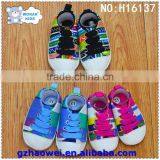 Colorful Stripe Printed Baby Girl's Sportschuhe thumbnail-1