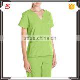 Women's V-Neck Scrub Top With 3 Pockets Scrub Suit thumbnail-1